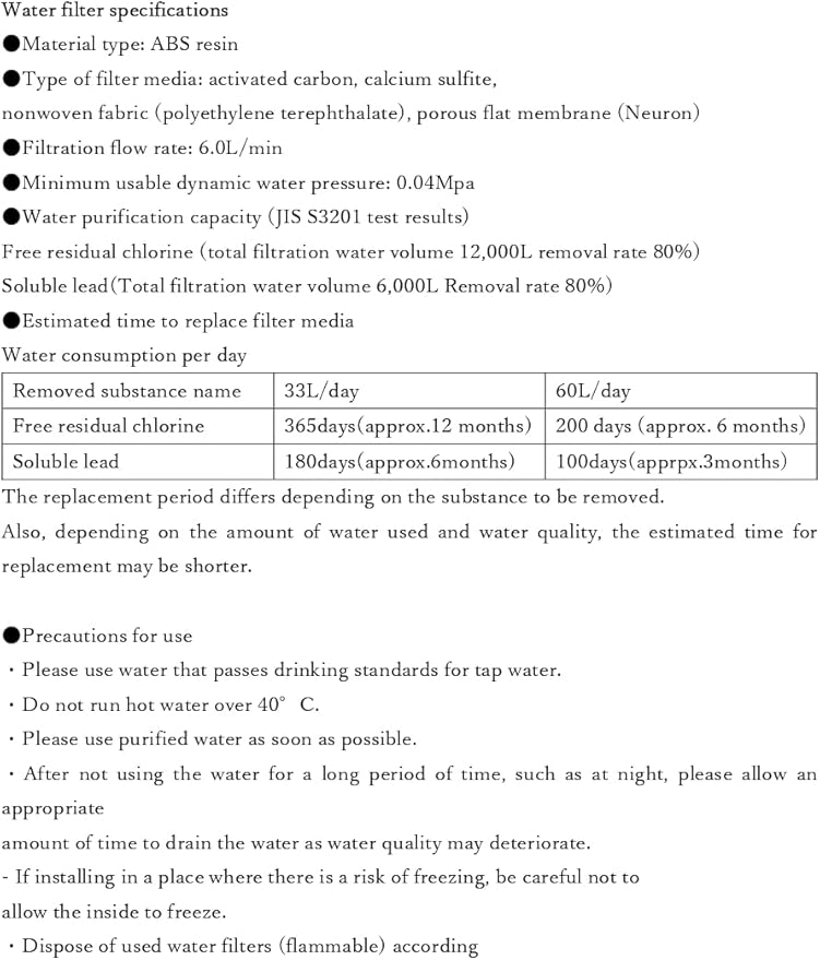 HG-N WATER FILTER FOR SD501 SERIES (1 Pack), normal, Off-White
