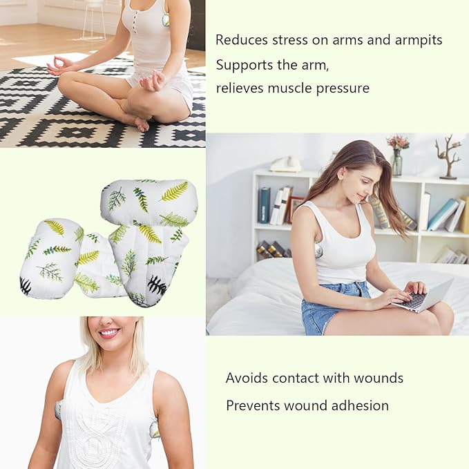GZFQJJ Lymphedema Axilla Pillow Mastectomy Recovery Pillow Breast Pillow Post Surgery Pillow for Cancer Lumpectomy Surgery Recovery Post-Surgery Underarm Pillow Armpit Pain Relief(2PCS)