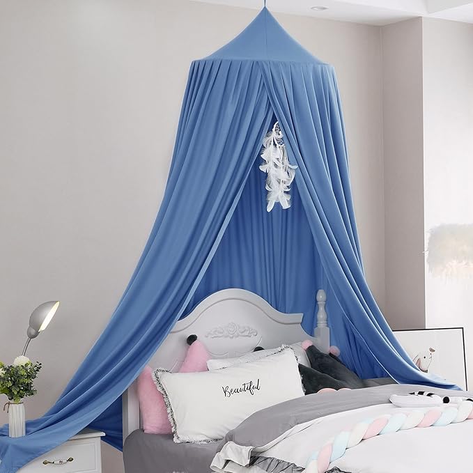 Upgrade Version of Canopy for Kids Bed, Extra Large Canopy for Girls Room Decoration Princess Castle Play Tent Hanging House, Dreamy Canopy for Children Room Reading Nook Canopies