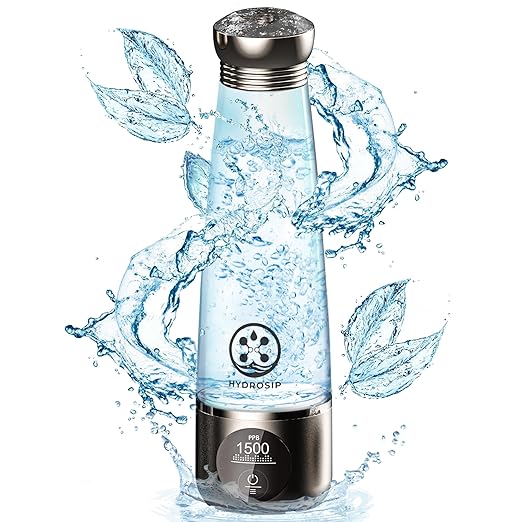 H6 Hydrogen Water Bottle – Hydrogen Water Bottle Generator Up to 3000ppb – Rich Hydrogen-Infused Water – SPE/PEM Technology – Portable Electric Water Ionizer Bottle – Quick Hydrogen Infusion