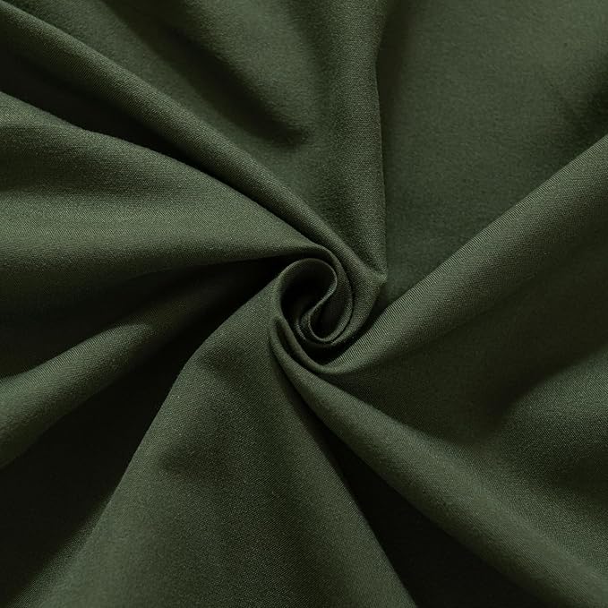 Bed Skirt Full Size Ruffled Bed Skirts with Split Corners, 16 Inch Drop Dust Ruffle Bed Skirt with Platform, Green, Full - 16" Drop