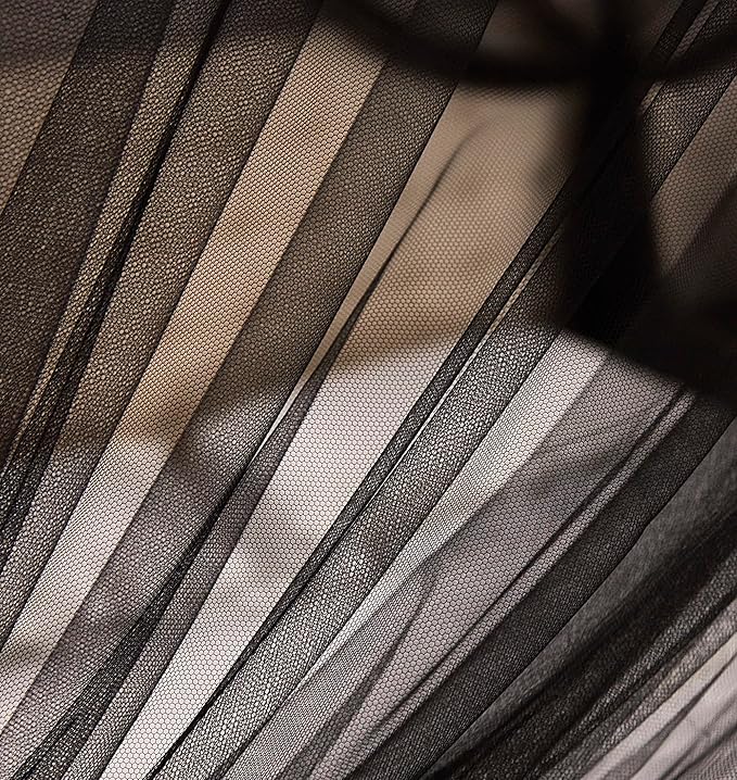 Mengersi Bed Canopy Mosquito Net for Bed,Canopy Bed Curtains Elegant Bed Drapes Screen Netting Canopy Curtains Bedroom Decor (Black, Twin/Twin XL)