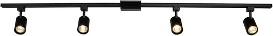 Globe Electric 59738 Tribeca 4-Light 56" Track Lighting Kit, Matte Black, Bulb Not Included