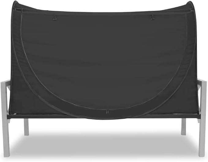 Privacy Pop up Eclipse Bed Tent Bed Drapes (Black, Queen)