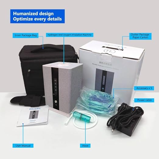 H2&O2 Inhalation Machine with 225ml/min 99.99% High Purity H2 Low Noise Hydrogen Water Generator ionizer SPE/PEM
