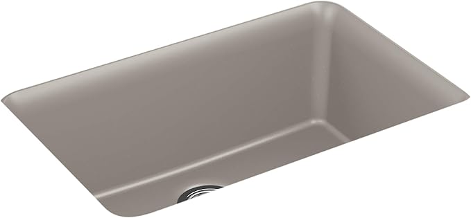 KOHLER K-28000-CM3 Cairn Sink, 27 in, Matte Taupe