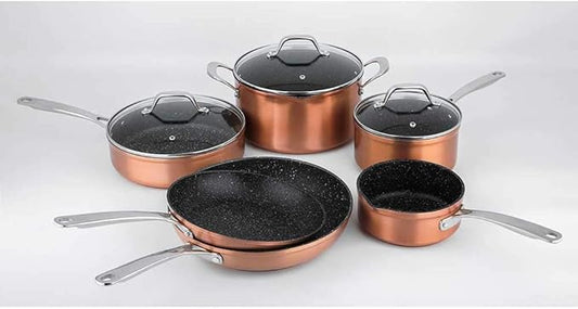 Laguiole™ 9 pcs COpper/Greblon cooking set