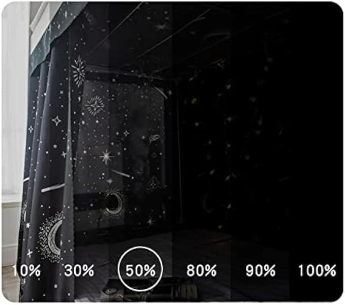 2 Panels Dormitory bed curtain single bed shading decor privacy protection cover canopy, loft under Bunk Bed Curtains