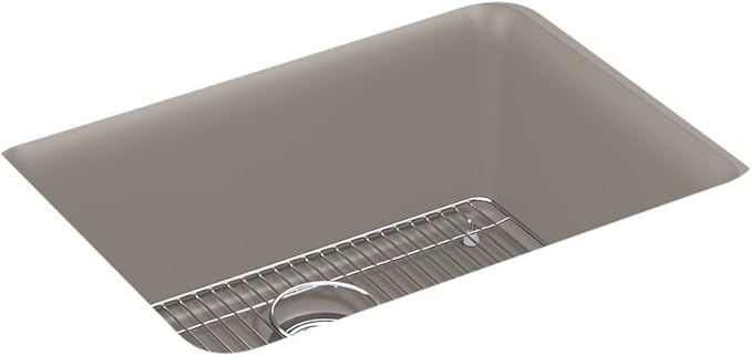 KOHLER K-28001-CM3 Cairn Sink, 24 in, Matte Taupe