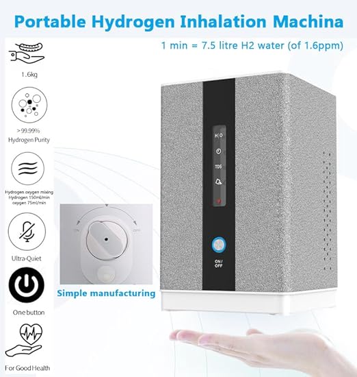 H2&O2 Inhalation Machine with 225ml/min 99.99% High Purity H2 Low Noise Hydrogen Water Generator ionizer SPE/PEM