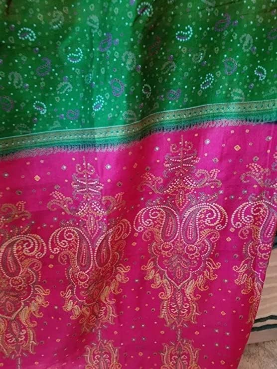 EthinicCraftHub® Bed Canopy Queen/King/Twin in Stock Curtains Bohemian Hippie Boho Decor India Fabric Silk Sari Saree Made to Order Queen Assorted Curtains (Queen)