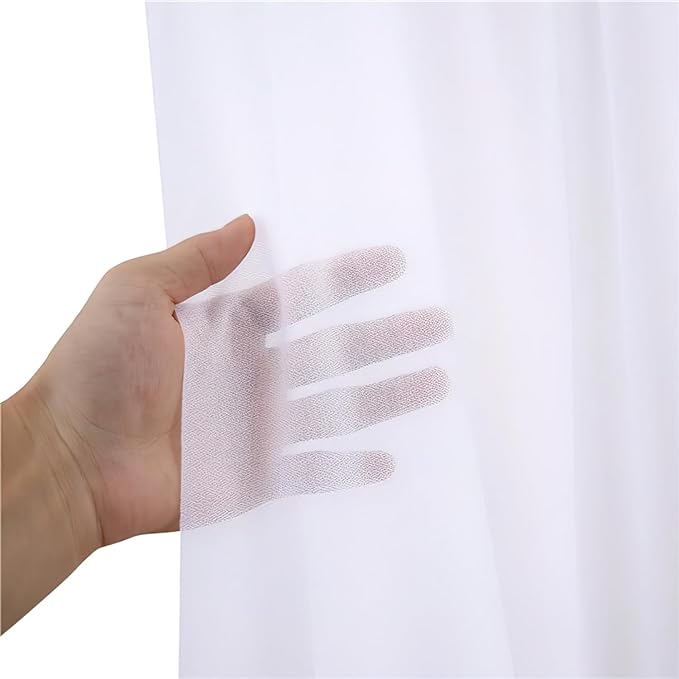 Bed Canopy for Girls 2pcs King Canopy Bed Curtains 30*228in White Tulle Canopy Bed Scarf for Queen & Full Bed,Sheer Bed Drapes,Twin Girls Canopy Bed Decor for Baby Crib,Kid Adult Beds（Not With Frame）