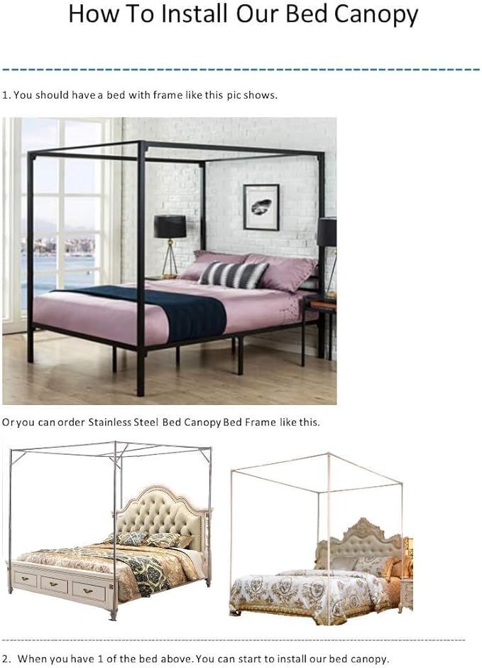 Luxury Princess 3 Side Openings Post Pink Bed Curtains,Four Corner Bedding Bed Canopy net for Bed Princess Bed Girls Room(No Bracket) (Pink)