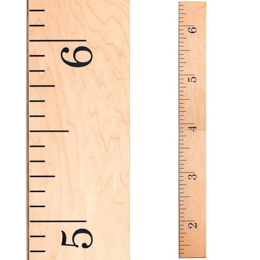 Wooden Growth Chart – Kids Height Chart, Wall Measurement for Kids, Height Chart for Wall, Growth Ruler for Children – Natural Ruler (63"x6.7")