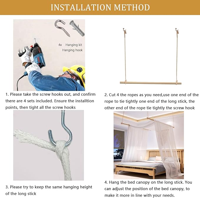 Bed Canopy for Girls,King Canopy Bed Curtains with Bed Frame Queen & Full Bed 59 * 225in White Tulle Canopy Bed Scarf,Sheer Bed Drapes,Twin Girls Canopy Bed Decor for Baby Crib,Kid Bed and Adult Beds