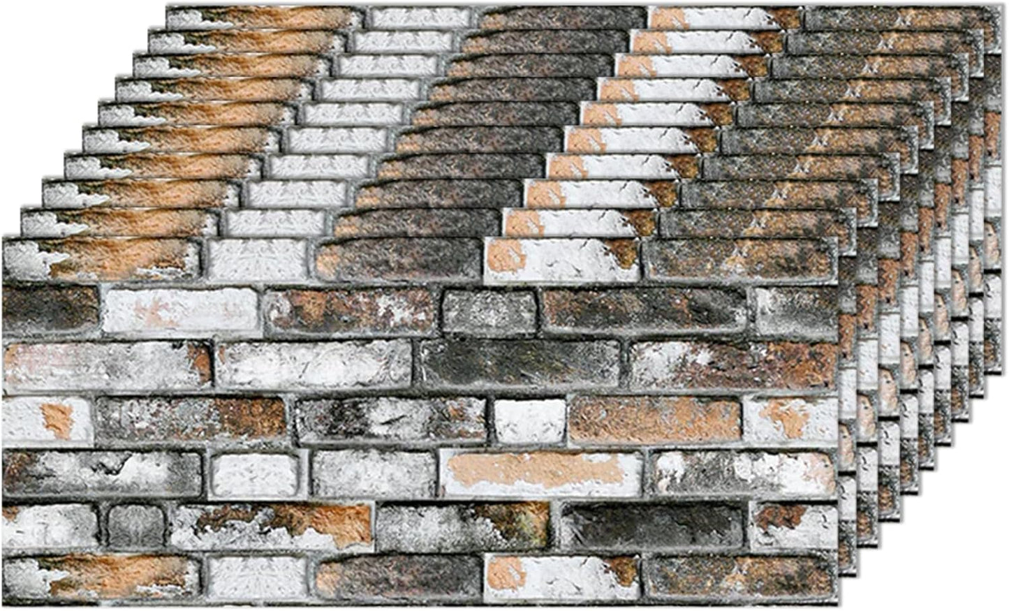 IZODEKOR 3D Stone Effect Wall Panels - Faux Stone Paneling for Living Room, Kitchen, Bathroom and More | Natural Stone Look | Easy Application | Towards The Bridge - Pack of 10, Covers 53 sq ft