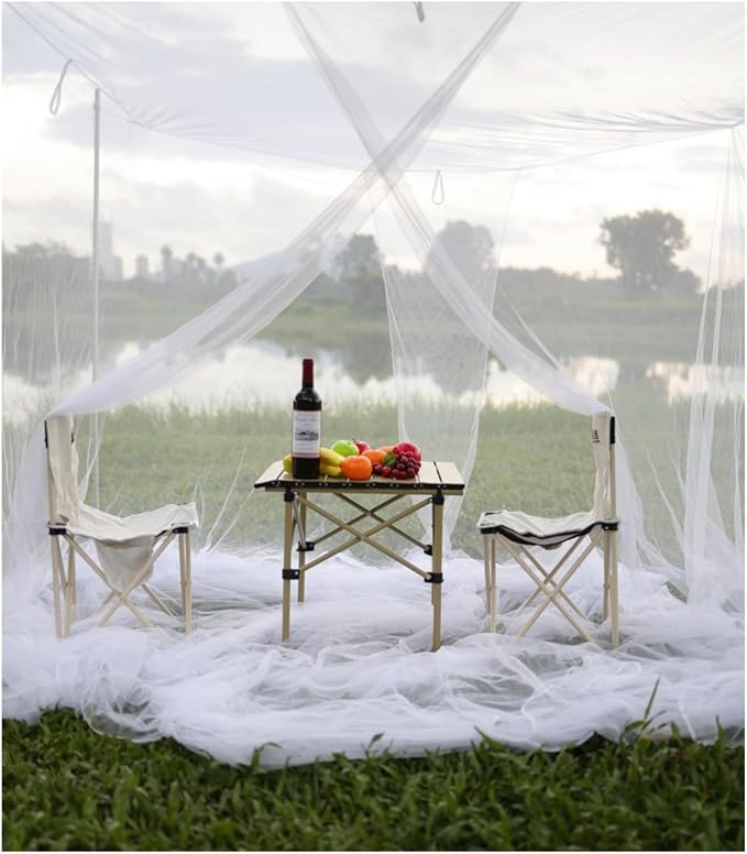 Mosquito net for Bed 86.6-78.7-78.7 in, Double Door Suitable for Double Beds, Square Mosquito net