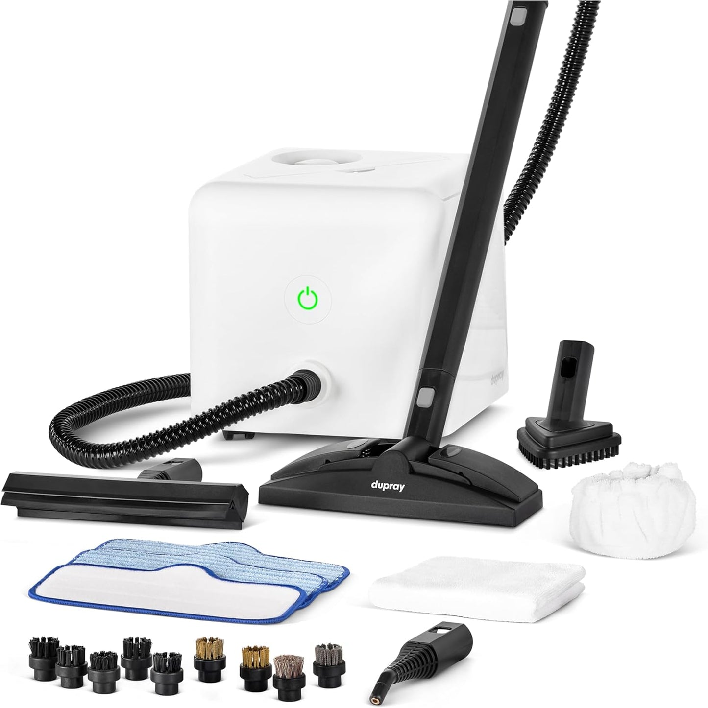 Dupray Neat Steam Cleaner with 20-piece Accesory Kit. For Multipurpose steam Cleaning Hardwood, Tile, Laminate and Sealed Floors, Couch, Furniture and more. *Kills 99.9% of Bacteria and Viruses