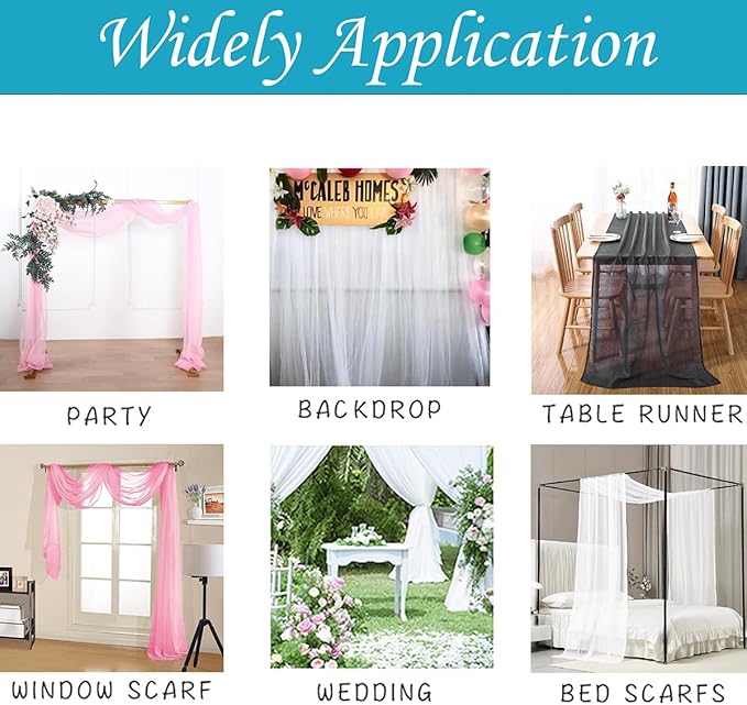 Akiky Canopy Bed Curtains White Bed Canopy Drapes Sheer Curtain Bed Scarf 1 Curtains Panel for King Size Bed décor