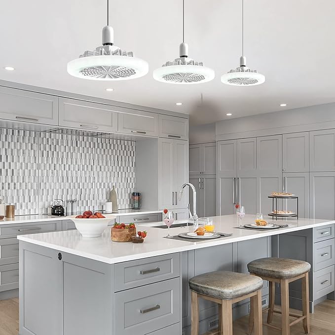 HMcf021 10Inch Enclosed Ceiling Fan with Light