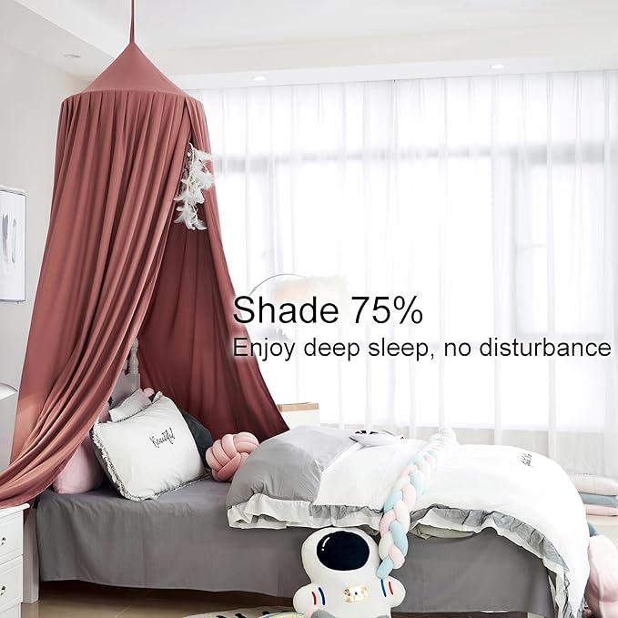Upgrade Version of Canopy for Kids Bed, Extra Large Canopy for Girls Room Decoration Princess Castle Play Tent Hanging House, Dreamy Canopy for Children Room Reading Nook Canopies