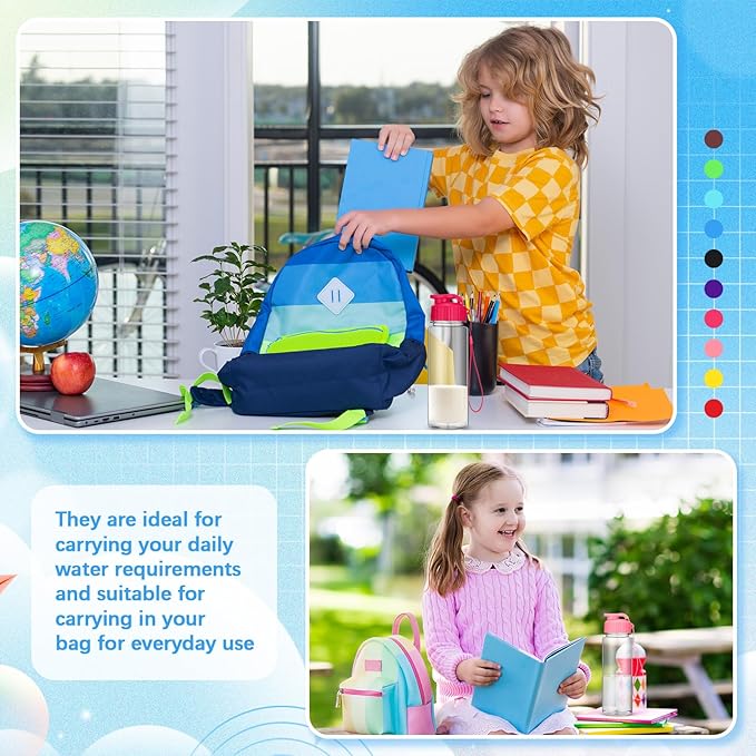 Mifoci 20 Pieces Water Bottle Bulk Plastic Water Bottles Bulk Gym Sports Adults Reusable Large Water Bottles with Leak Proof Flip Top for Party Outdoor(17 oz,Assorted Color)