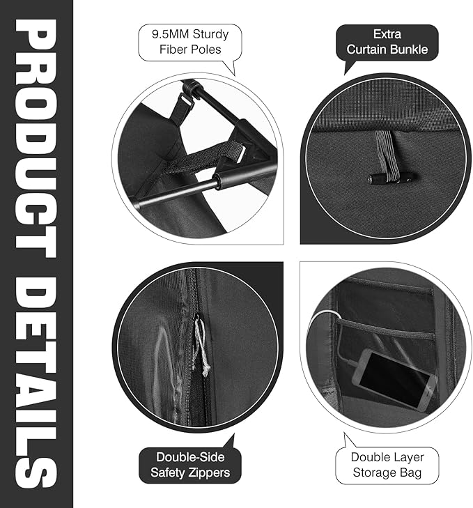 BORNA Bed Tent Bed Canopy Large Size (Mattress Not Included)