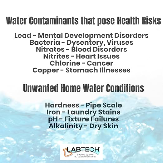 H2O OK Essentials Water Test Kit, includes 10 Tests, Self Test for Lead, Copper, Chroline, Nitrates, Nitrites, Iron,& More; Offers Longest Shelf Life and Most Accurate Self testing