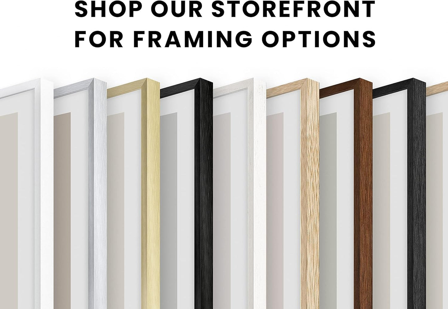 HAUS AND HUES White Square Frames Set of 6-12x12