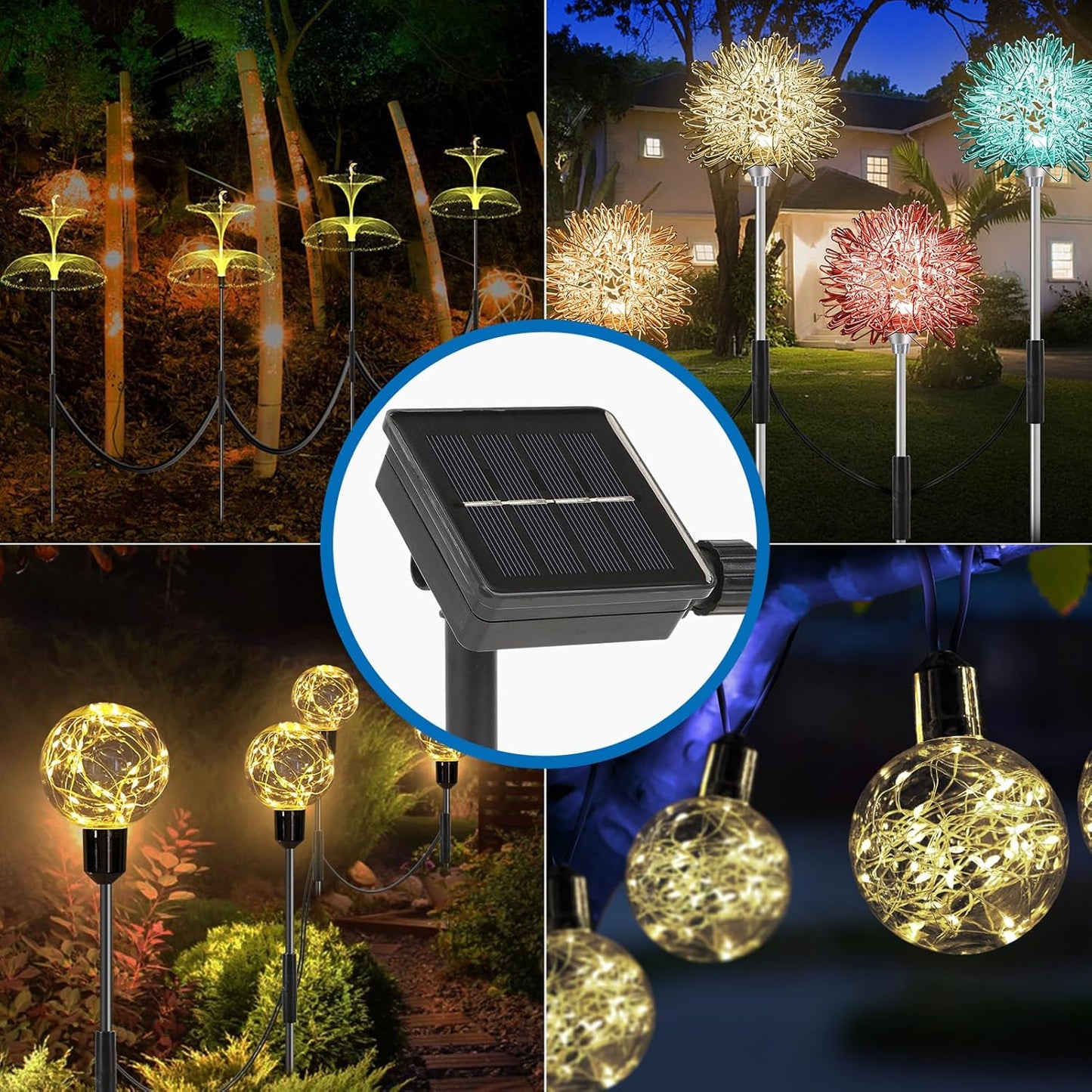 Replacement Solar Light Parts-Solar Light Replacement Tops for LED Panel Lantern Lid,Panel Lights (2 Pack)