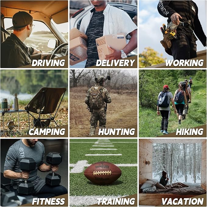 Half Gallon Water Bottle with Sleeve - 64 Oz Insulated Water Jug with Strap Stainless Steel Big Gym Water Bottles for Men Sports Workout Hiking Camo Black