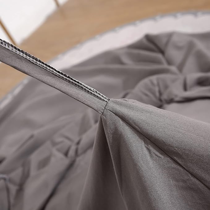 Mengersi Bed Canopy for Kids, Round Dome Kids Mosquito Net Indoor Outdoor Castle Hanging House Decoration Reading Nook (Dark Gray)