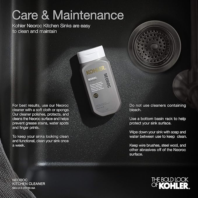 KOHLER K-28001-CM3 Cairn Sink, 24 in, Matte Taupe