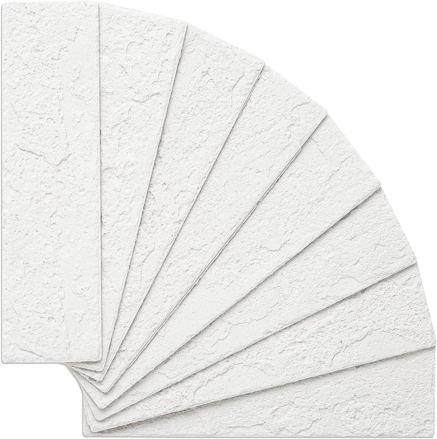 Vintage Faux Brick Wall Tiles, 3D Thin Brick Veneers for Bedroom, Bathroom, Kitchen, Fireplace and Fence Wall Panels (100, White)