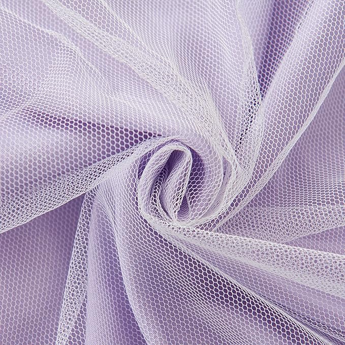 VETHIN Bed Canopy for Kids with Lights,Double Layer Princess Round Dome Children Dreamy Mosquito Net Bedding Girls Room Castle Play Tent Hanging House Decor Reading Nook Canopies(Purple/White)