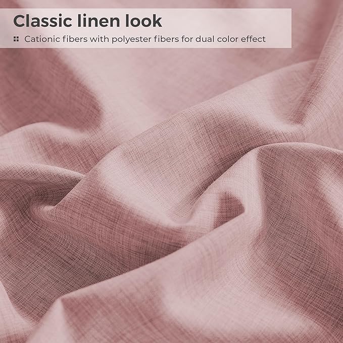 King Sheets Wine Red, Ultral Soft Cationic Linen Look Sheets, Luxury Cooling Cozy Bed Sheet Set with Non-Slip Fitted Sheet